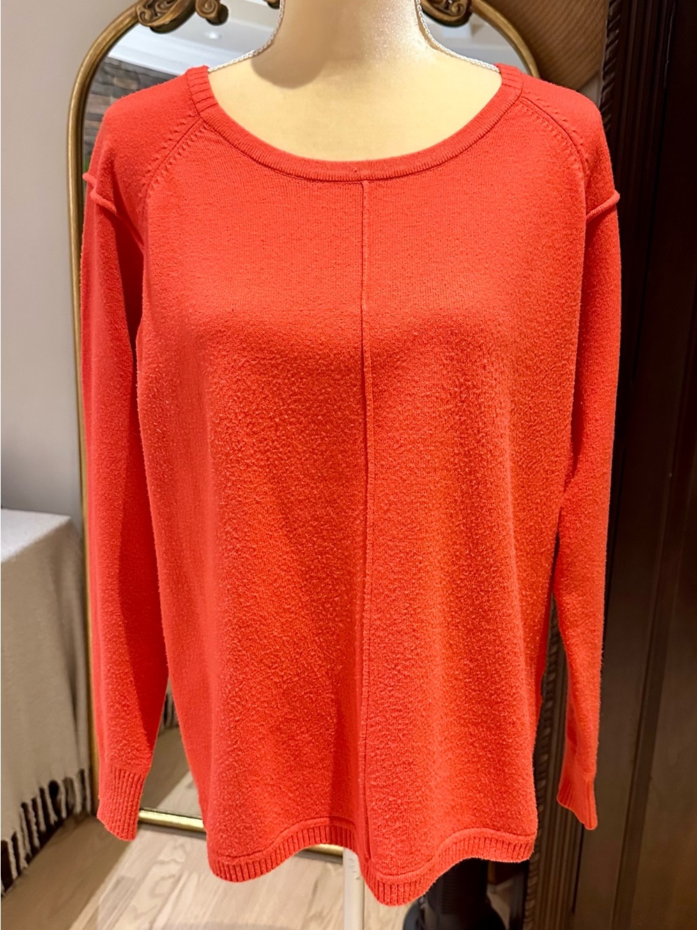 French Connection Coral Knit Top - Crew Neck Sweater